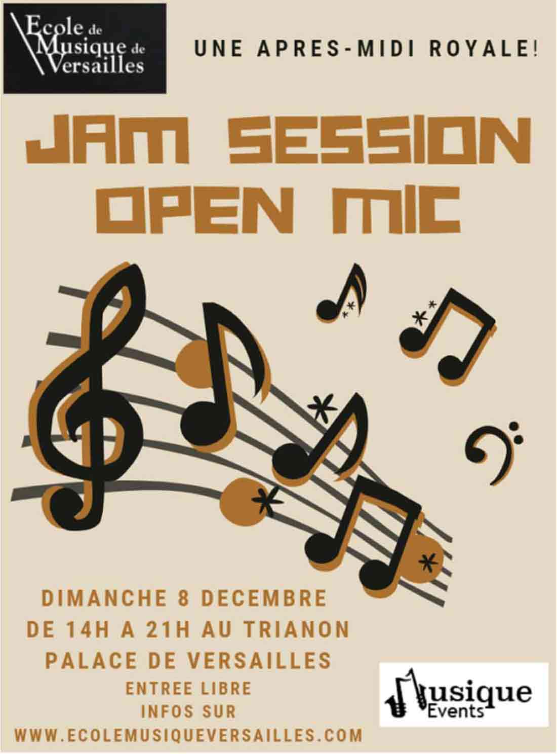 Jam Session Versailles 8 décembre 2019